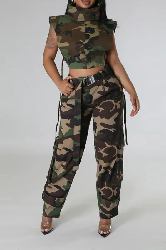 Don’t Wait – Deals Won’t Last!Camouflage Unique Buckled Camisole