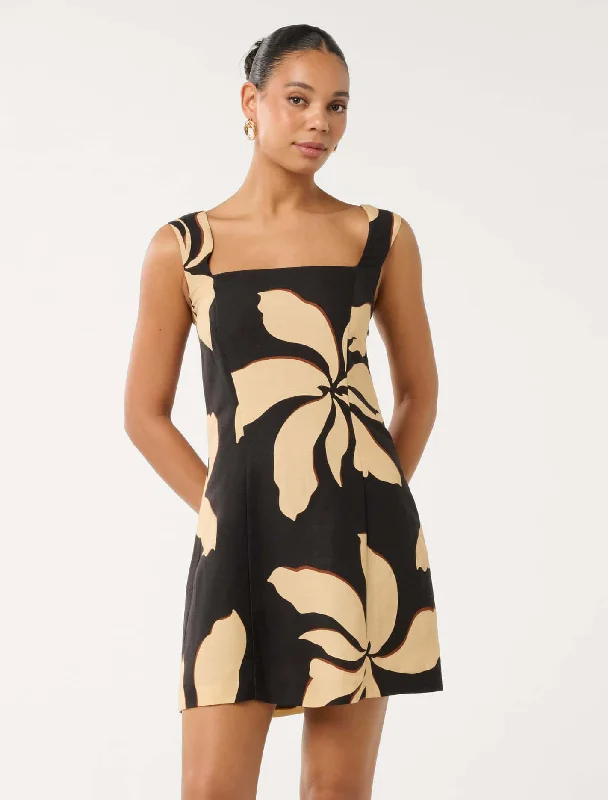 Get More, Spend Less – Shop Now!Cynthia Shirring Back Mini Dress