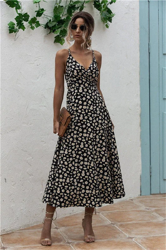 Shop Early, Save Big!Floral wrap midi dress - size S to XL
