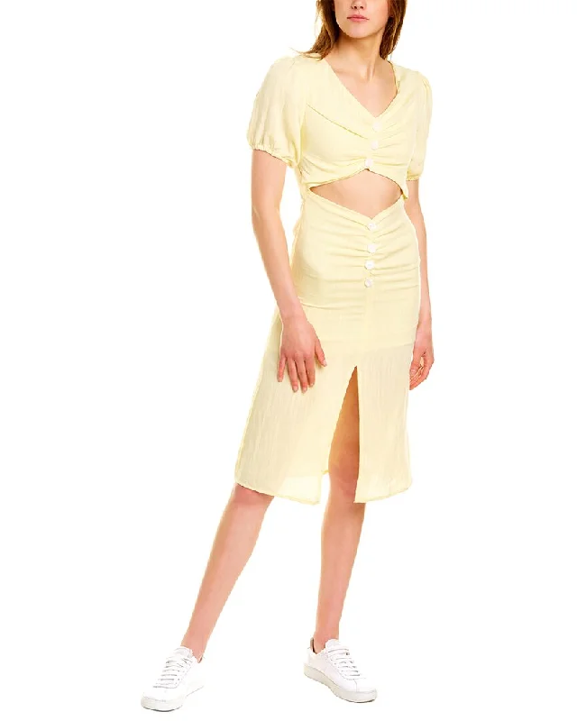 Unbeatable Prices!DESTINAIRE Cutout Midi Dress