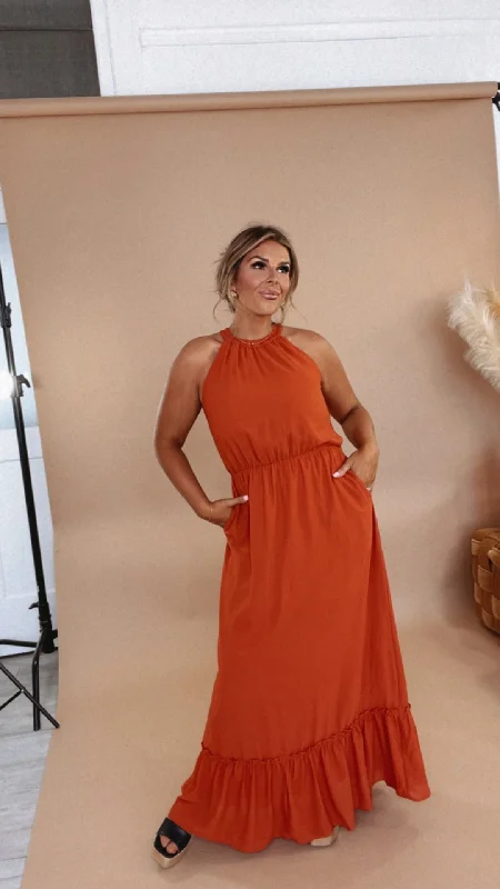 Get the Best for Less!ECB Exclusive: Endless Memories Maxi Dress, Orange