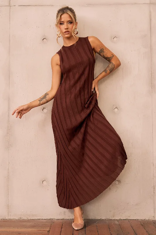 Must-Have Deals Inside!Francis Knit Maxi Dress - Chocolate