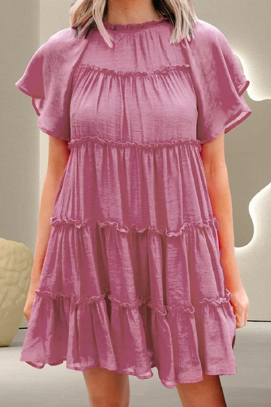 Price Drops You’ll Love!Frill detail mini dress - comfy fit