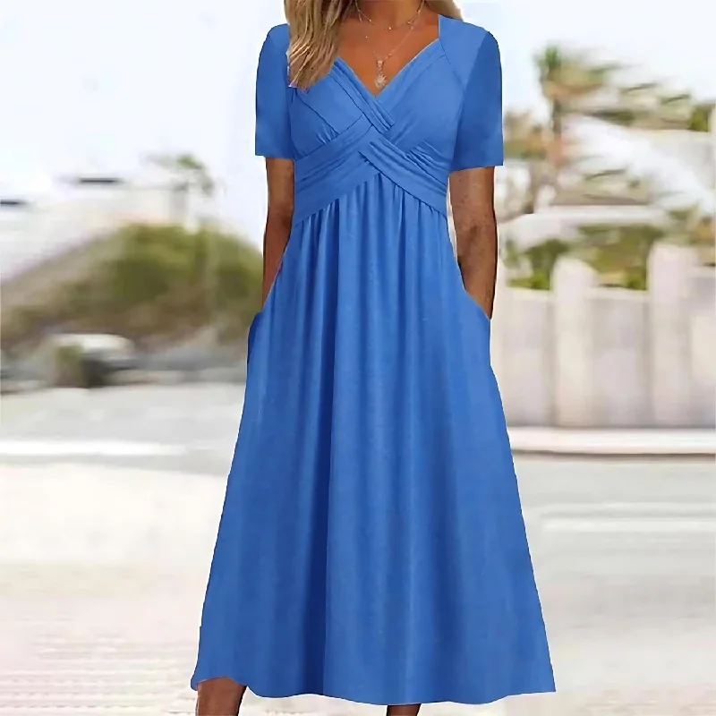 Great Deals, Just for You!Jamaila™ Elegant Midi Dress with Tummy Coverage