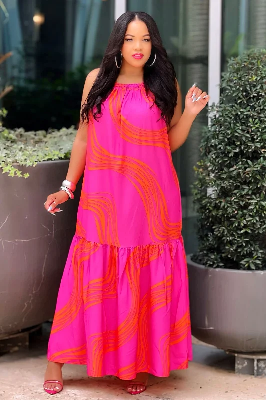 Instant Savings Await!Lisa Gorgeous Bilowy Maxi Dress