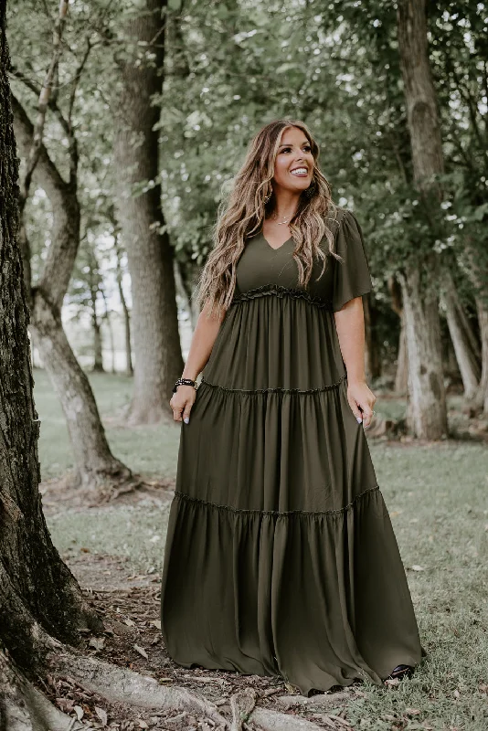 Save More with Every Purchase!ECB Exclusive: Making Memories Maxi Dress, Olive