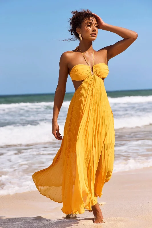 Act Fast – Limited Time Savings!Martini Maxi Dress - Yellow