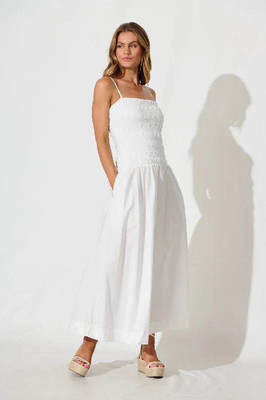 Only a Few Left – Order Now!Mayotte Maxi Dress in White