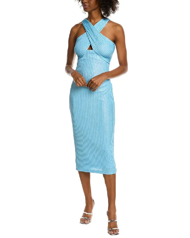 Your Shopping Wish, Our Discount Command!ML Monique Lhuillier Knit Midi Dress