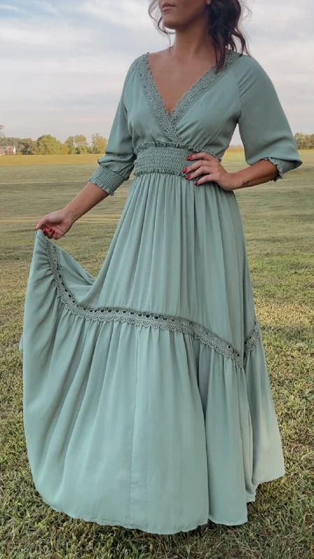 Shop More, Spend Less!ECB Exclusive: Most Admired Maxi Dress , Sage