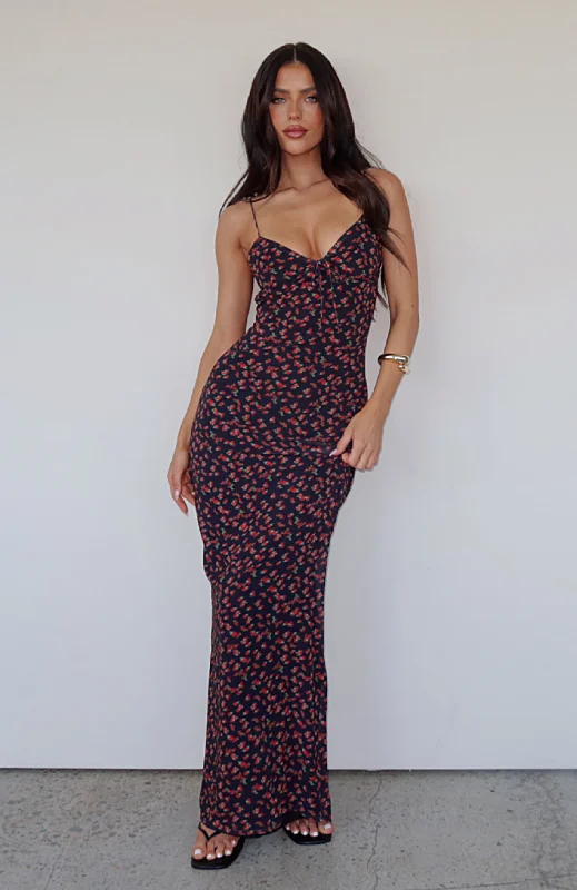 Price Drop Alert!New Beginnings Maxi Dress Red Rose