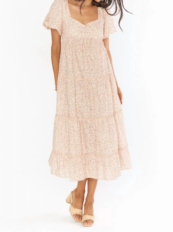 Your Favorite Sale is Back!Odette Midi Dress In Ditsy Daisy