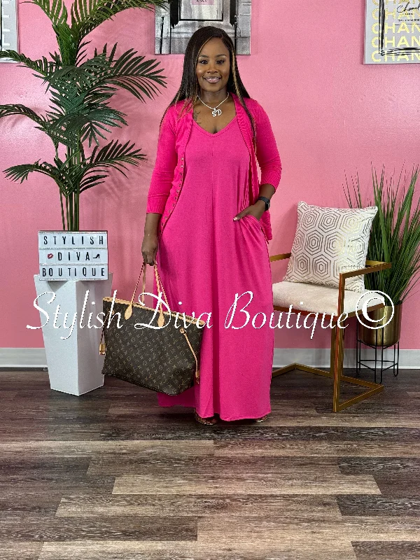 The Best Offers Are Here!Penelope Maxi Dress Set (Pink)