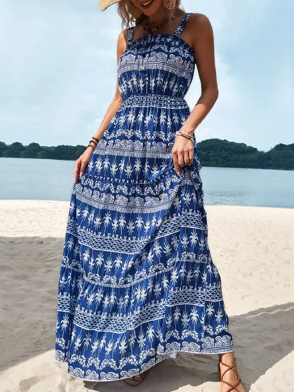 Your Exclusive Offer Awaits!Chic sleeveless maxi dress in print