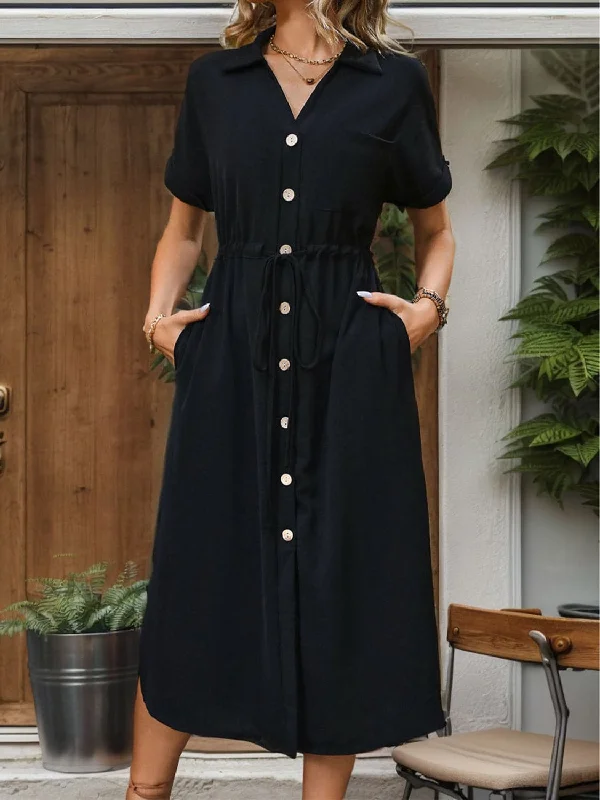 Don't Miss Out!Chic midi dress with pockets