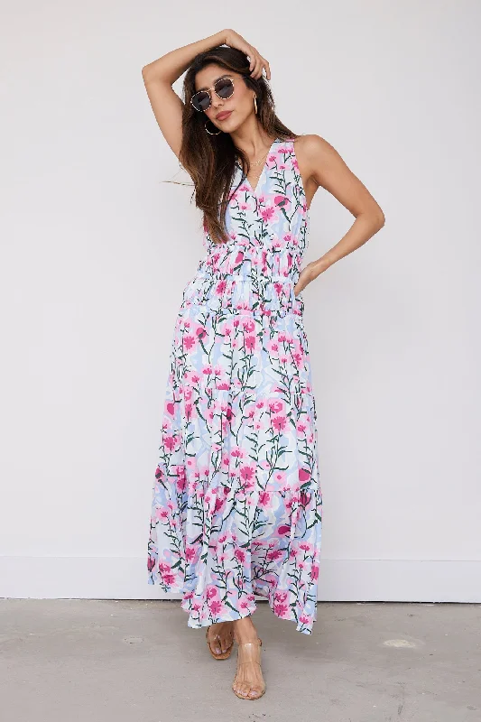 Only a Few Left – Order Now!SALE - Sydney Floral Print Maxi Dress