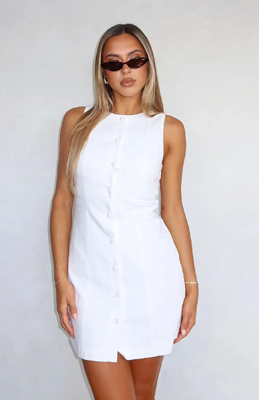 Get It Before It’s Gone!They Don't Know Me Mini Dress White