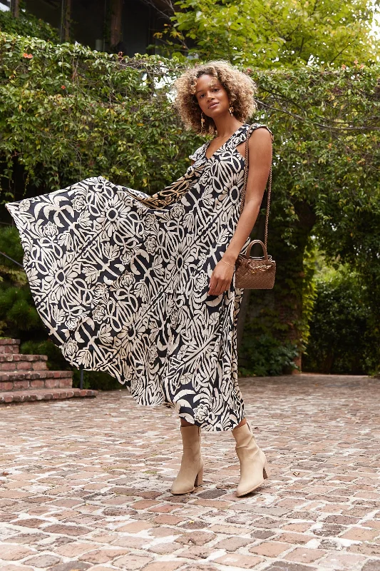 Upgrade for Less!SALE - Wiley V Neck Maxi Dress