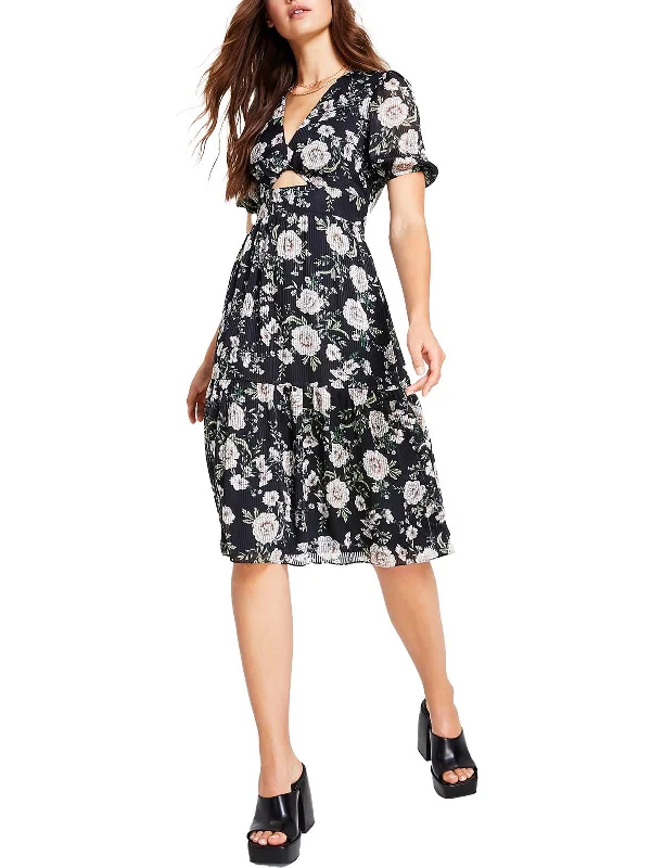 Limited Time Offer!Womens Cutout Calf Midi Dress