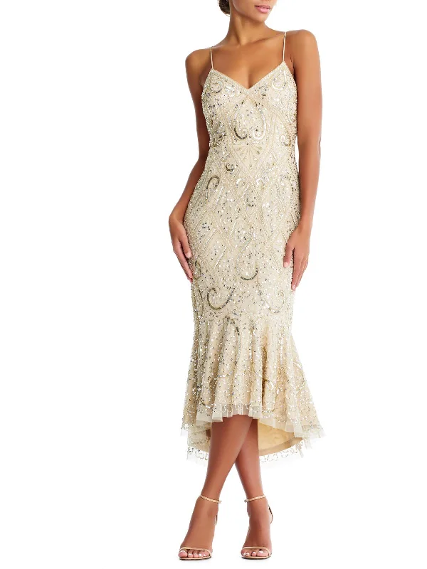 Score Huge Discounts Today!Womens Embellished Trumpet Evening Dress