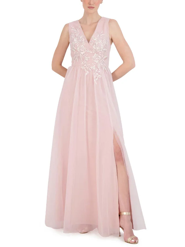 Limited Deals, Unlimited Savings!Womens Embroidered Maxi Evening Dress