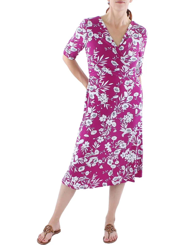 Flash Deals – Act Quickly!Womens Floral A-Line Midi Dress