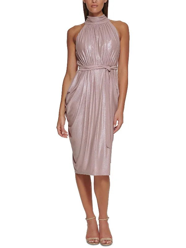 Price Drops You’ll Love!Womens Halter Midi Cocktail and Party Dress