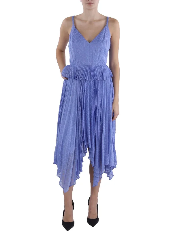 Your Favorite Items on Sale Now!Womens Pleated Sleeveless Midi Dress