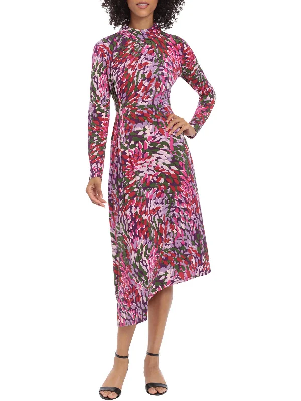 Special Offer – Act Fast!Womens Printed Calf Midi Dress