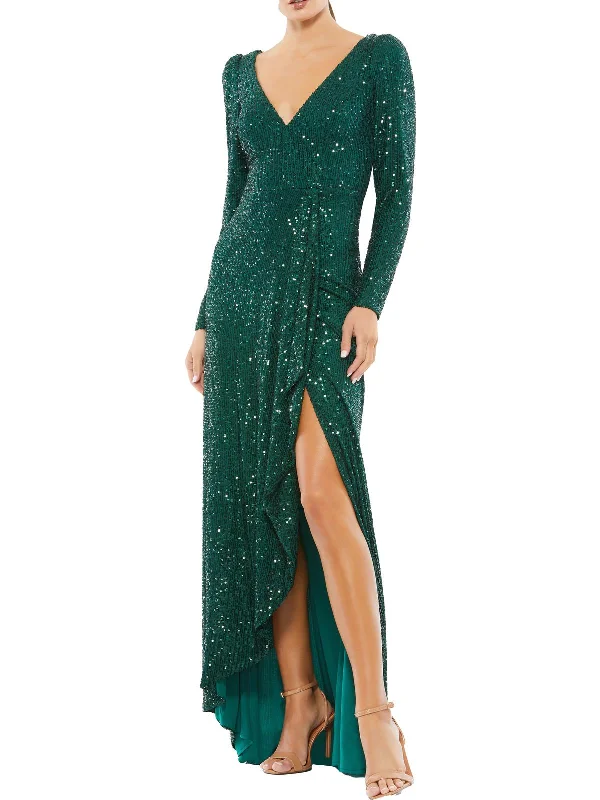 Hurry! While Supplies Last!Womens Sequined Long Evening Dress