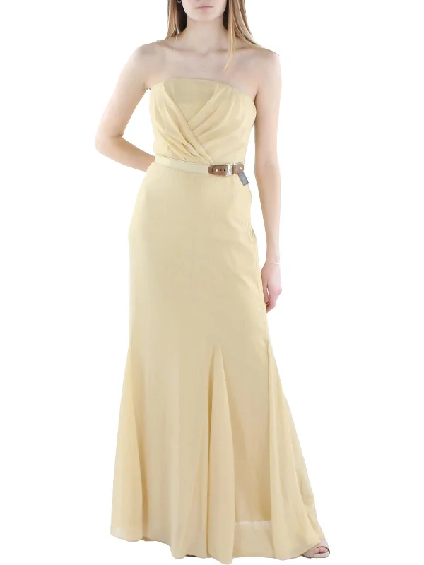 Buy One, Get One Free!Womens Shimmer Strapless Evening Dress