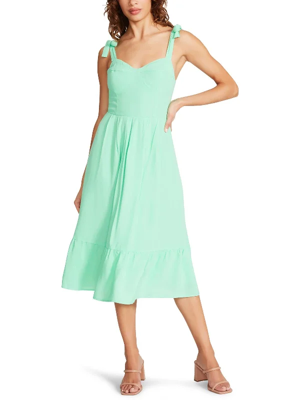 Lowest Prices Guaranteed!Womens Smocked Tiered Midi Dress