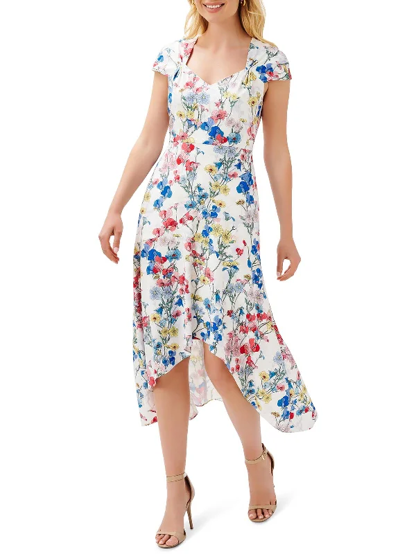 Grab Yours Before It’s Too Late!Womens Sweetheart Neck Calf Midi Dress