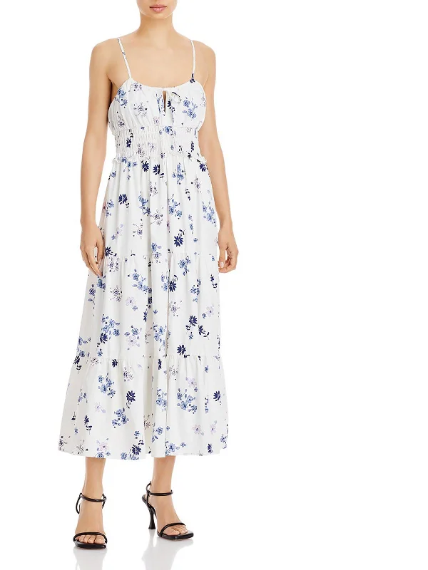 Get More, Spend Less – Shop Now!Womens Tiered Foral Midi Dress