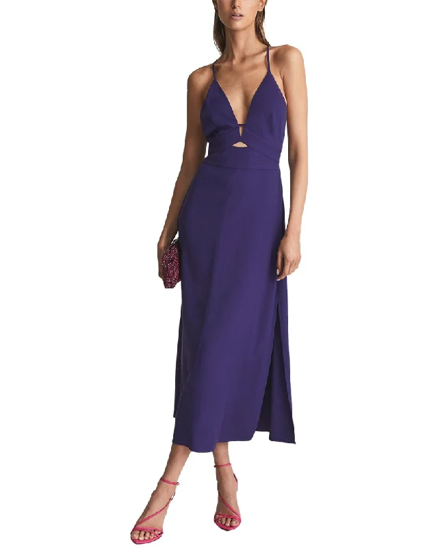 Unmissable Offers Await!Reiss Ellis Plunge Bodycon Midi Dress