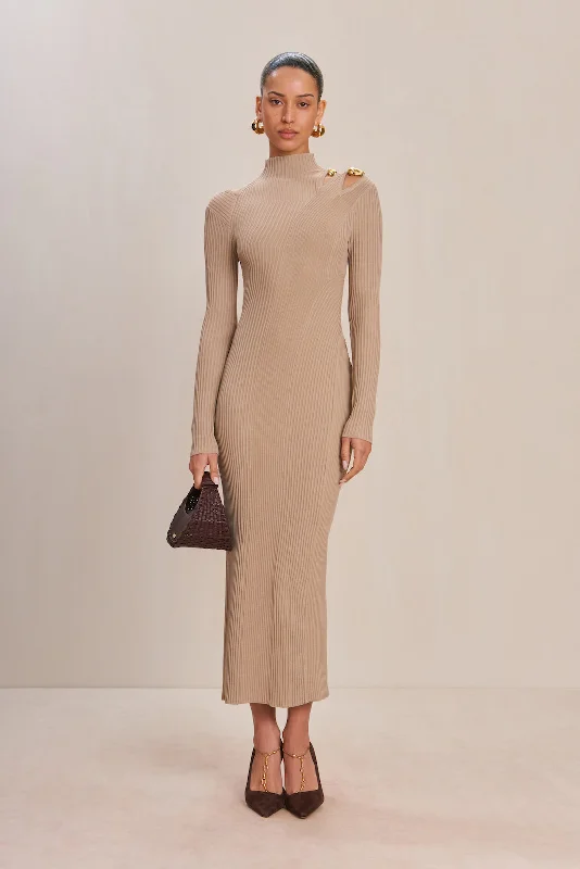 Save More When You Shop More!ALYSSA KNIT DRESS - FOG