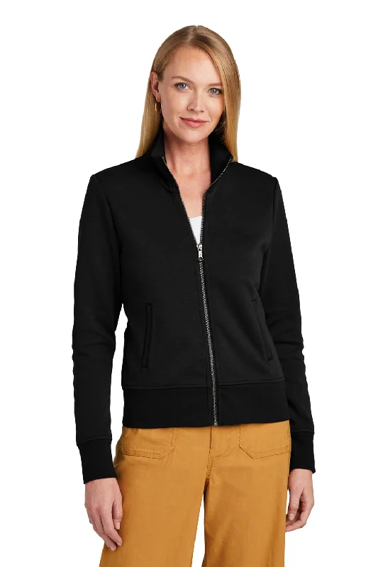 Find the Best Deals Here!Brooks Brothers Womens Double Knit Full Zip Sweatshirt - Deep Black