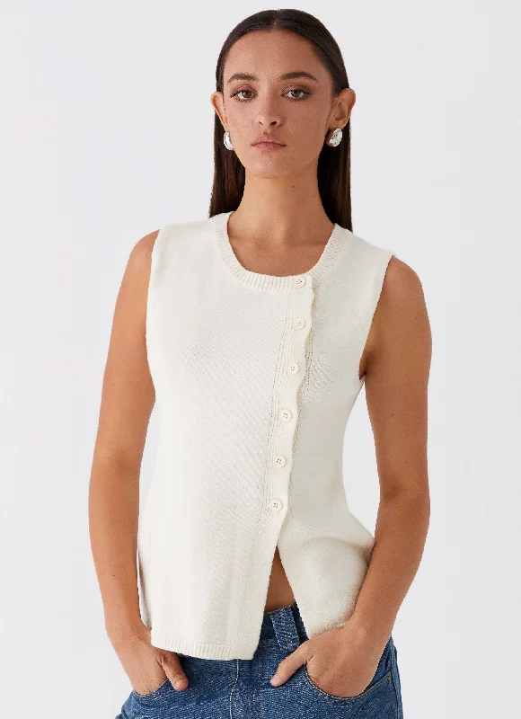 Everything Must Go!Carey Vest Top - White