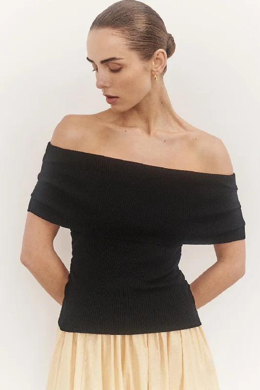 Don’t Wait – Deals Won’t Last!CONRAD BLACK OFF SHOULDER TOP