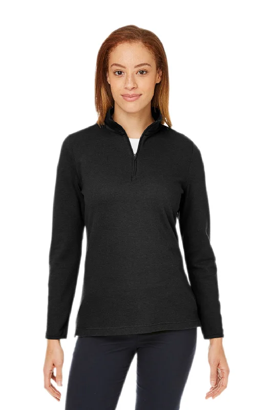 Must-Have Deals Inside!Devon & Jones Womens New Classics Performance Moisture Wicking 1/4 Zip Sweatshirt - Black