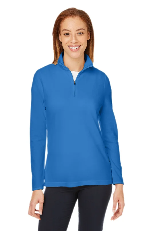 Act Fast – Limited Time Savings!Devon & Jones Womens New Classics Performance Moisture Wicking 1/4 Zip Sweatshirt - French Blue