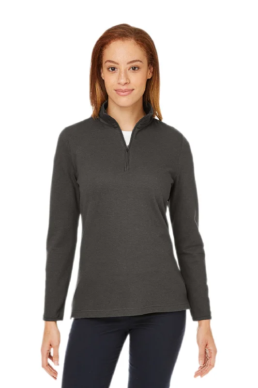 Don’t Wait – Deals Won’t Last!Devon & Jones Womens New Classics Performance Moisture Wicking 1/4 Zip Sweatshirt - Graphite Grey