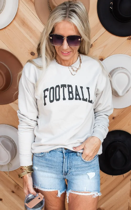 Enjoy Huge Discounts Now!Football Crewneck Sweatshirt**