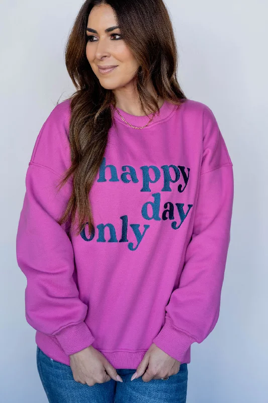 Flash Sale – Act Fast!Happy Days Only Graphic Crewneck