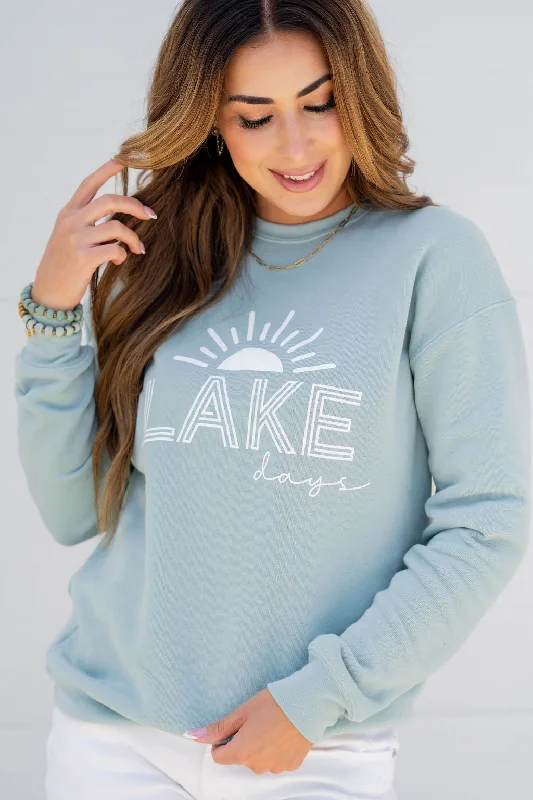 Upgrade for Less!Lake Days Graphic Crewneck