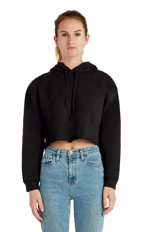 Your Favorite Items on Sale Now!Lane Seven Womens Cropped Fleece Hooded Sweatshirt Hoodie - Black