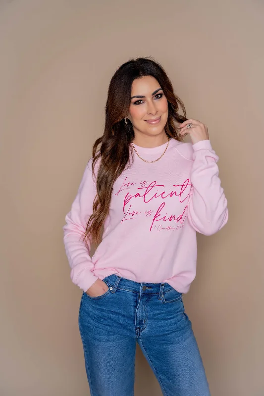 Savings You Can’t Ignore!Love Is Patient Graphic Crewneck