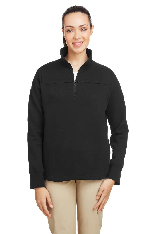 Your Shopping Wish, Our Discount Command!Nautica Womens Anchor Fleece 1/4 Zip Sweatshirt - Black