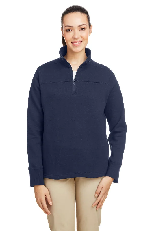 Save More with Every Purchase!Nautica Womens Anchor Fleece 1/4 Zip Sweatshirt - Navy Blue