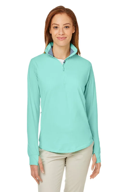 Exclusive Offers You’ll Love!Nautica Womens Saltwater UV Protection 1/4 Zip Sweatshirt - Cool Mint Green